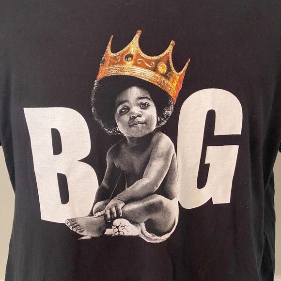 Crowned Baby Biggie Notorious BIG Black T-Shirt(85) - Picture 9 of 9